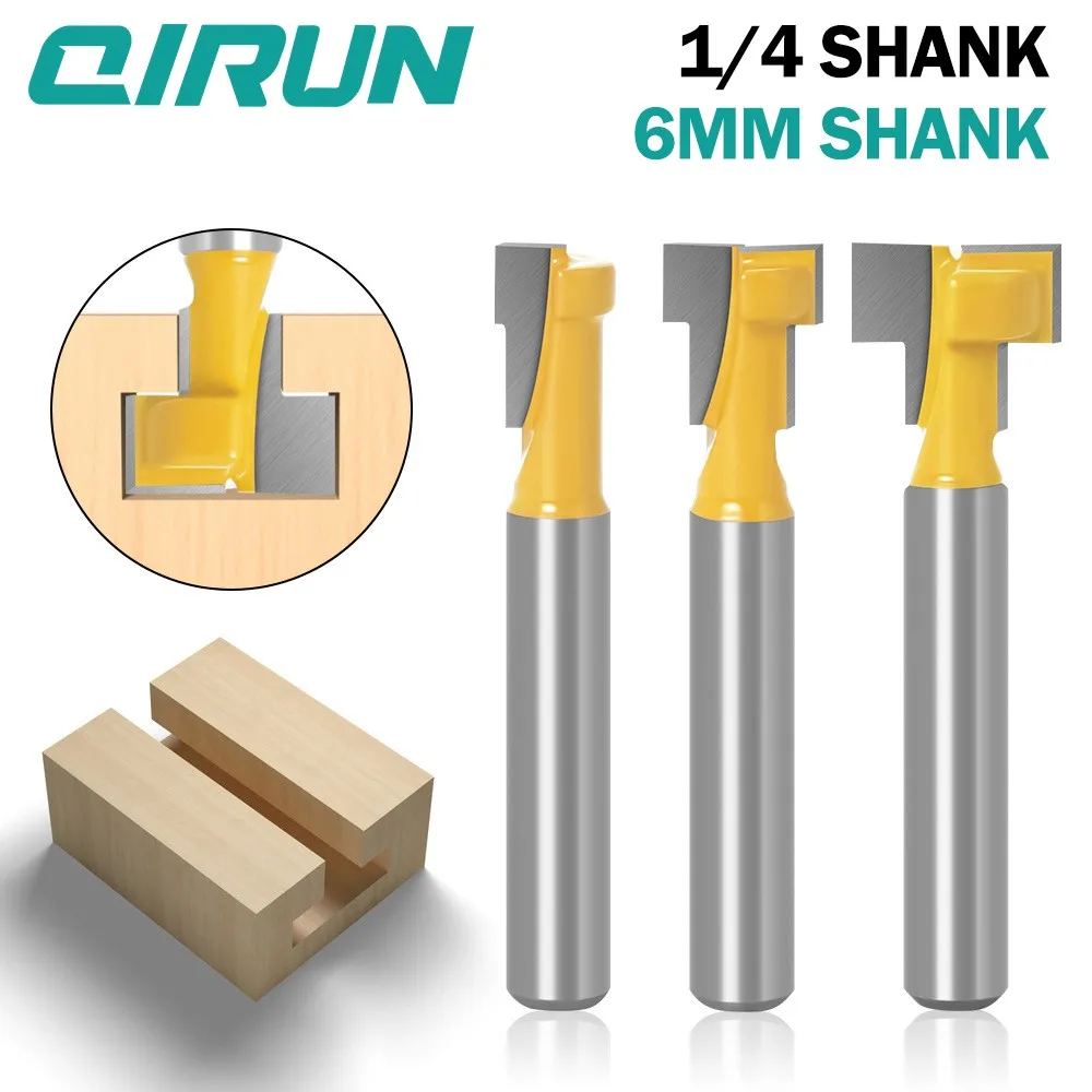 

C10 6mm shank slotted woodworking milling cutter, keyhole cutter, trimming machine milling cutter, milling cutter tool set