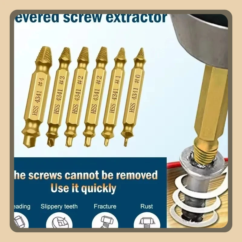 

Набор поврежденных винтовых экстракторов, сверло из быстрорежущей стали, зачищенное сломанное средство, маленький, легко быстросъемный комплект, легкие электроинструменты для сноса