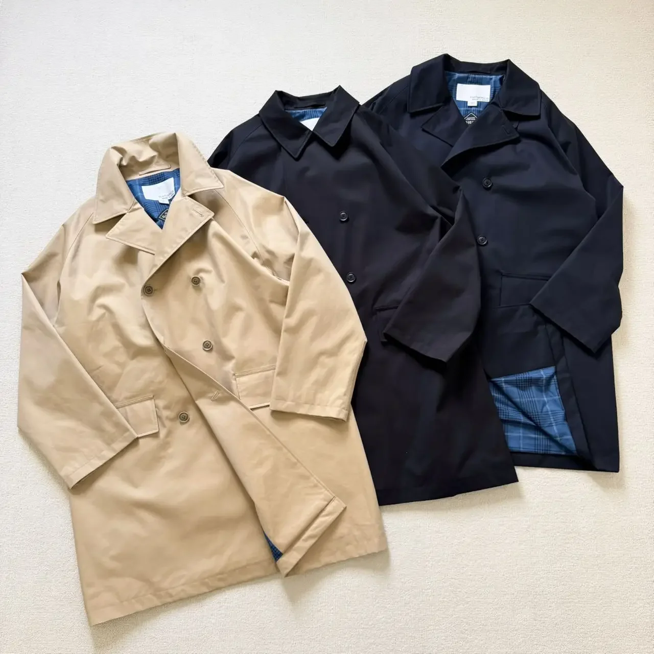 

NANAMICA Vintage Double Breasted Cotton Breasted Windbreaker