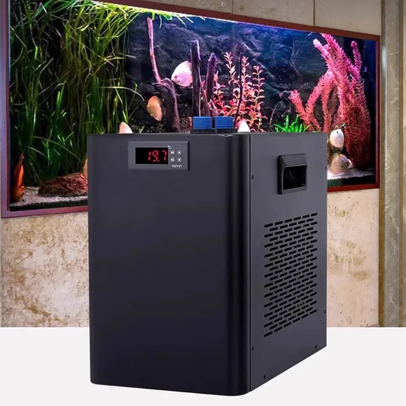 Refroidisseur d'aquarium 500L 132Gal 1/2 refroidisseur d'eau pour système hydroponique bain de glace usage domestique Axolotl poisson corail crevettes avec pompe