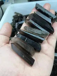 50g NATURAL Smoky Lemurian Seed Quartz Crystal Point Specimen