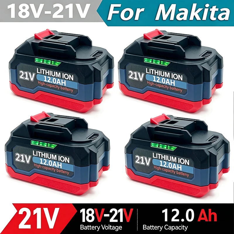 Original 21V Battery Rechargeable Lithium Ion Battery For Makita 18v Power Tools Cordless Wrench Saw Drill Grinder Screwdriver