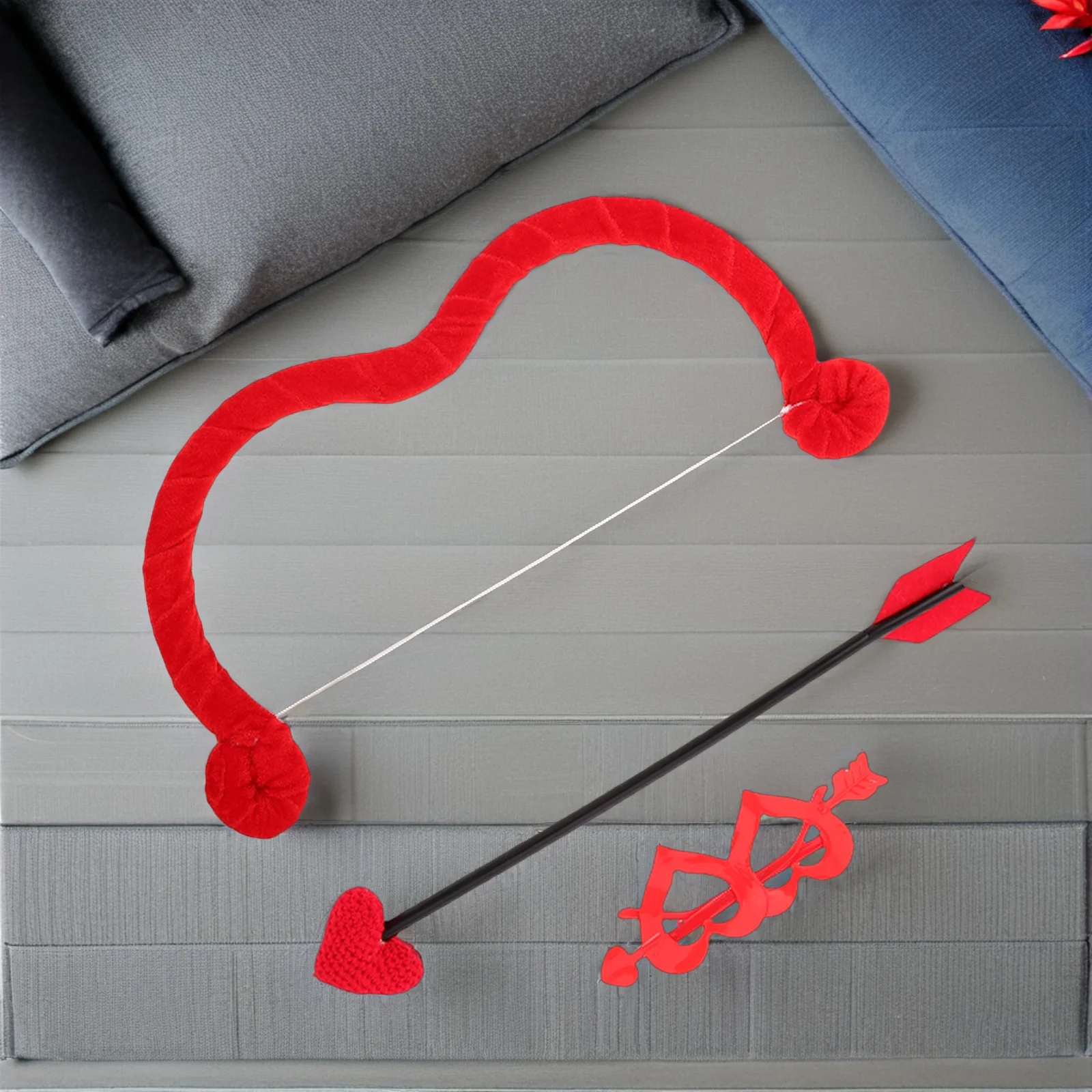 

1Set Valentine Heart Bow Arrows Cupid Costume Accessories Glasses Photo Props Cosplay Party Supplies Cupid Costume
