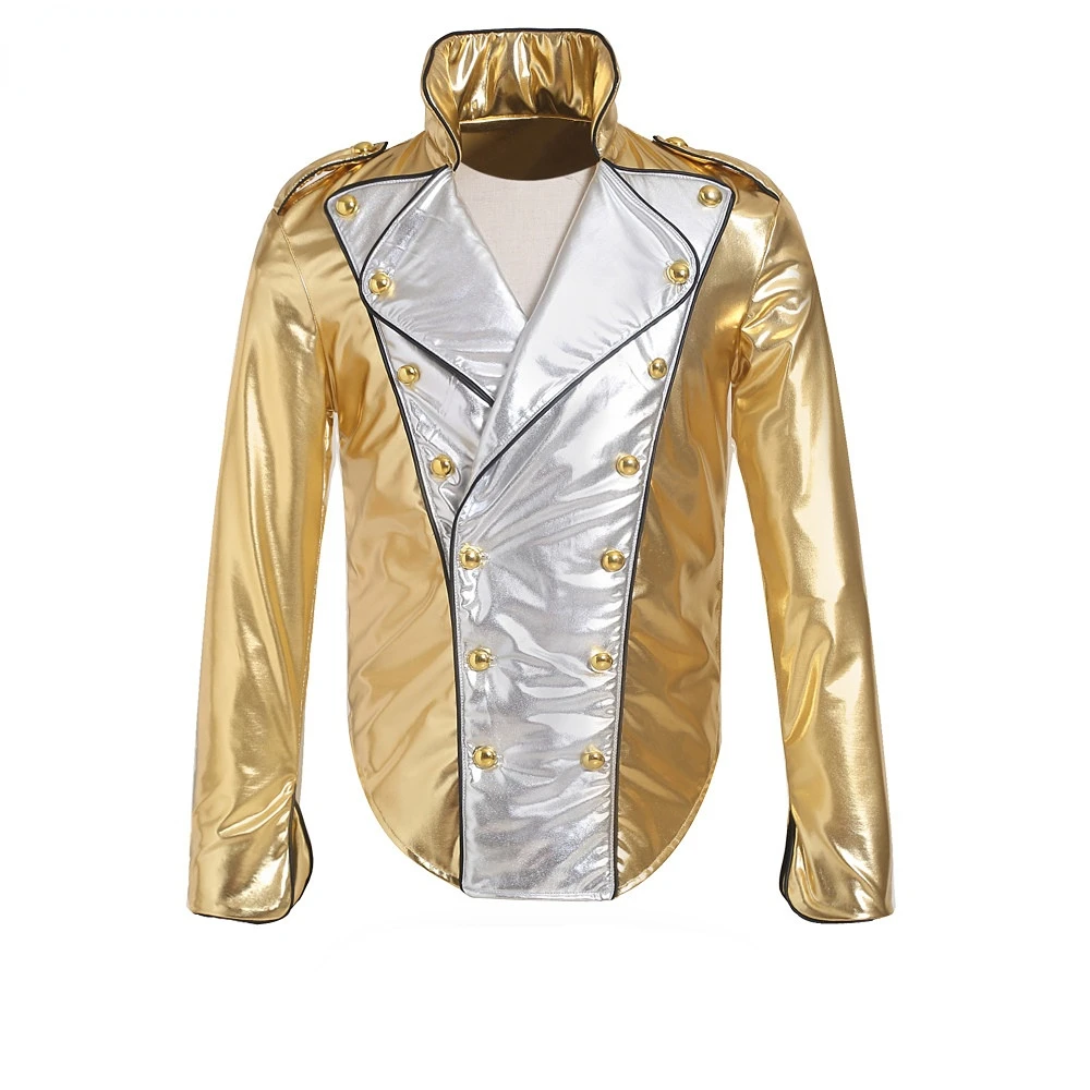 

Unisex MJ Michael Jackson Coat Billie Jean Jacket Pants Modern Dance Cosplay Gold Scream Costume Set Adult Clothing Hallowmas