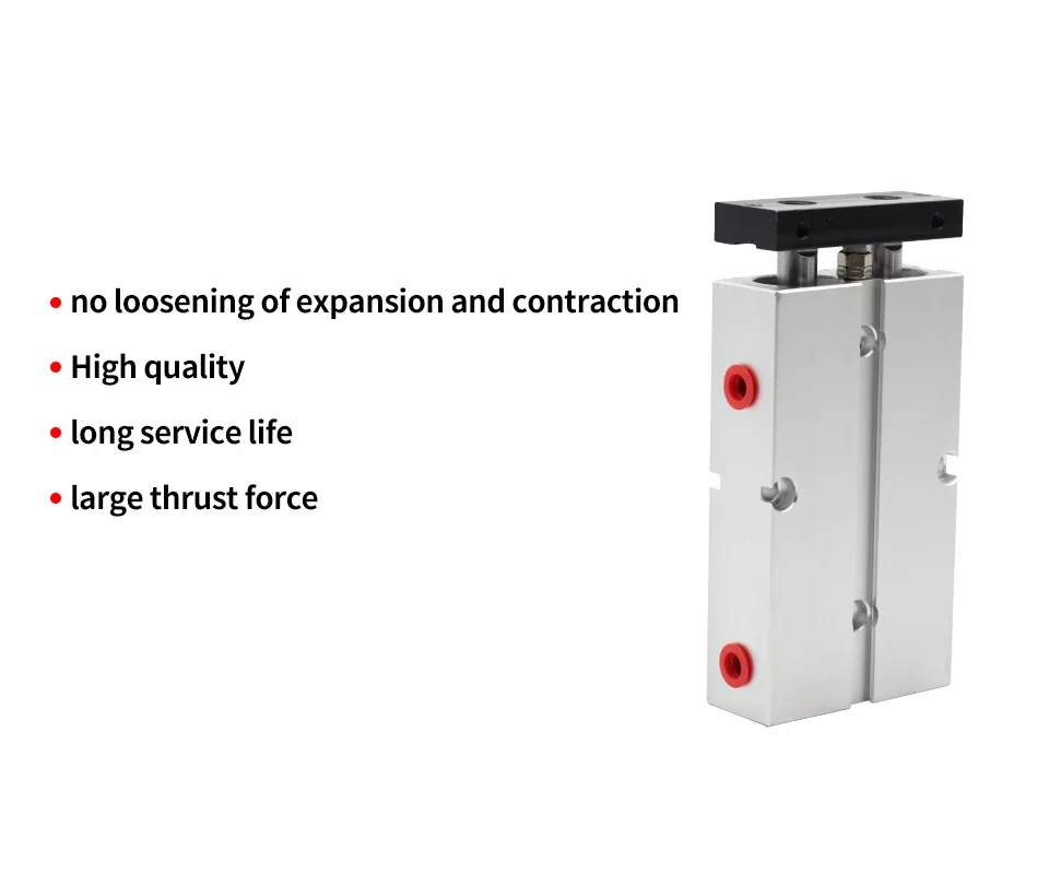 Double Twin-Rod Pneumatic Cylinder TN 10 16 20 25 32mm Aluminum Alloy Stroke 30 40 50 60 80 100 150 200mm Air Cylinder