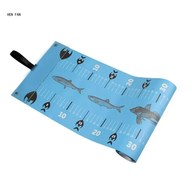 Waterproofs Foldable Fish Ruler Fish Measuring Ruler Measurement Tackle Tool M89D