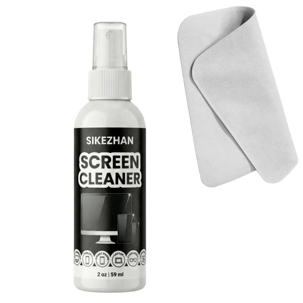 SIKEZHAN Screen Cleaner Spray 59ml with Cloth for Phone Laptop