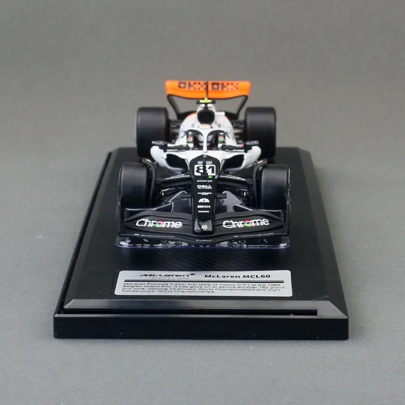 Diecast 1:24 McLaren F1 MCL60 Monaco Station 2023 Alloy Racing Car Model with Box Collection Diecast Metal Miniature Voiture