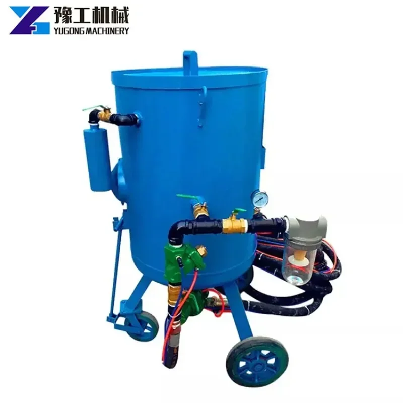 Portable Mini Dry/Wet Small Nozzle Sandblasting Machine Automatic Sandblaster with Cabinet