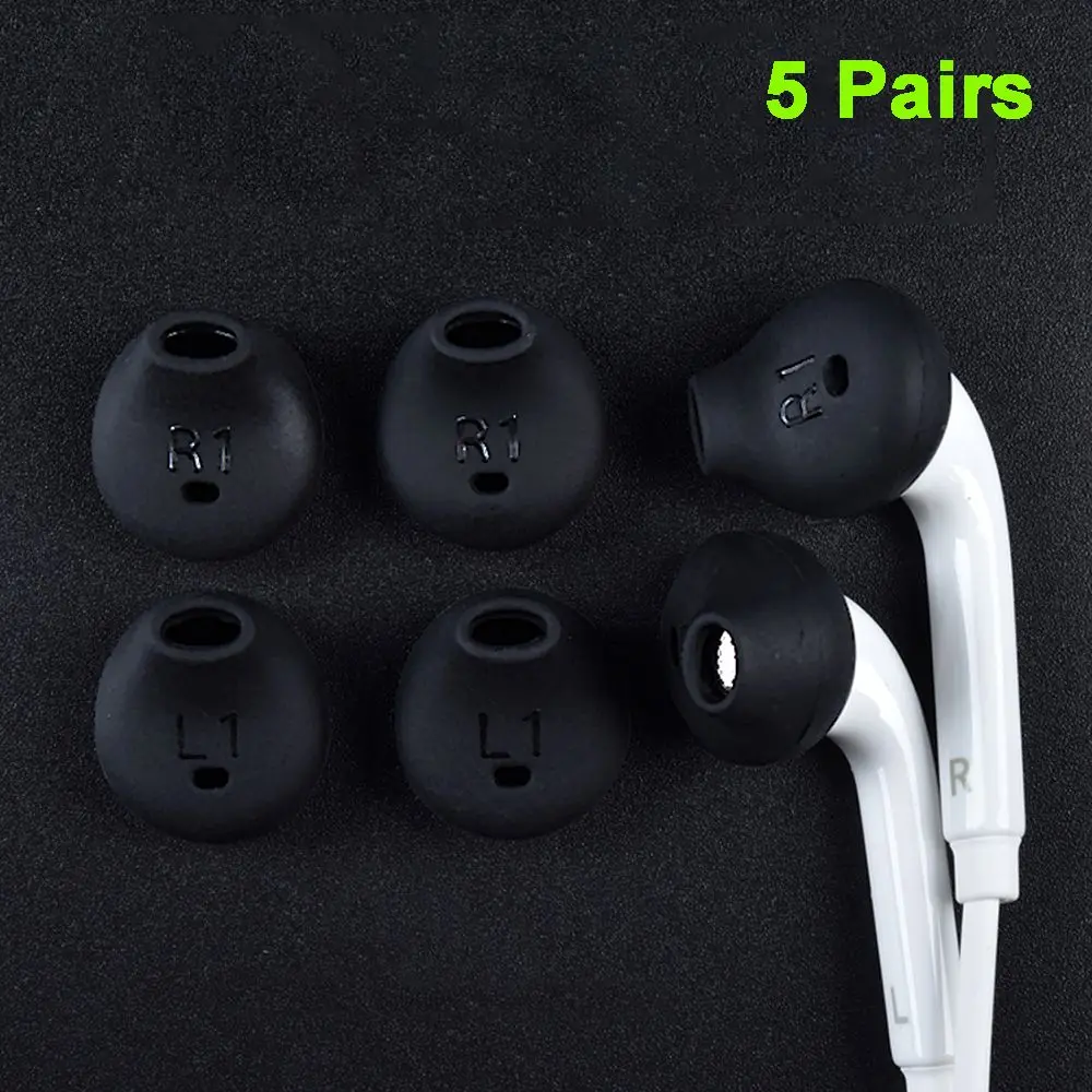 5 Pairs In-ear For Samsung S6,6S edge,9200 Headset Accessories Sports Bluetooth Earbud Case Ear Tips Earphone Cover Ear Hooks