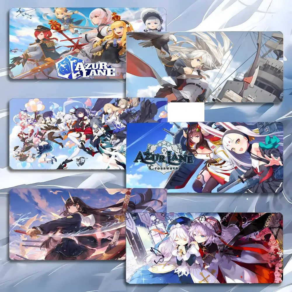 naval game model A-Azur Lane Mouse Pad Mousepad Large Gaming LockEdge Thickened PC Table Desk Mat