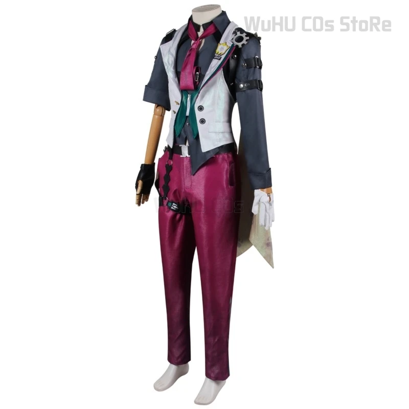 Cos Gallagher fantasia de cosplay para homens, honkai jogo: trilho estrela, uniforme de festa anime, roupas de Halloween, adereços