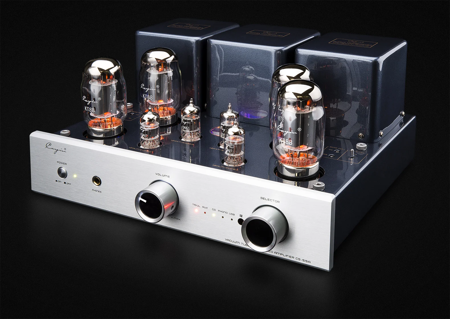 Cayin CS-55A EL34/KT88 Tube Integrated Amplifier USB Phono Input Headphone Speaker Output