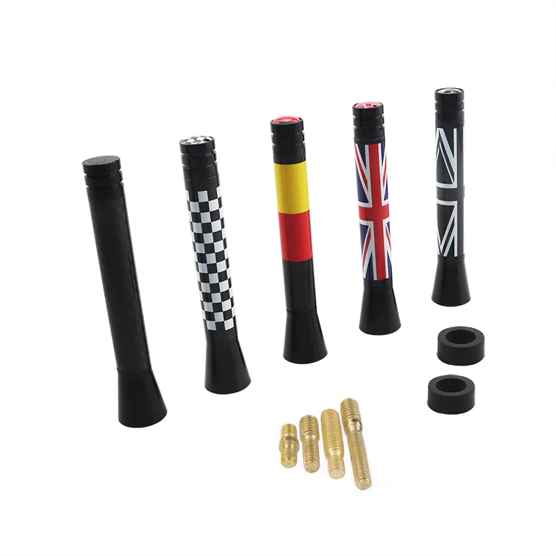 Rhyming Mini Cooper For F56 S JCW R55 R56 R57 R60 F55 Car Antenna Mast Stubby Aerial Union Jack UK Germany Flag Accessories