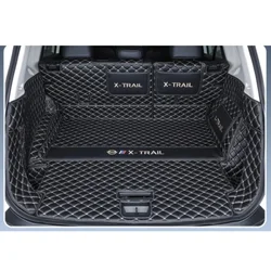 for Nissan X-TRAIL T33 2021-2023 Trunk Mats Leather Durable Cargo Liner Boot Carpets Rear Interior Decoration Accessories Cover