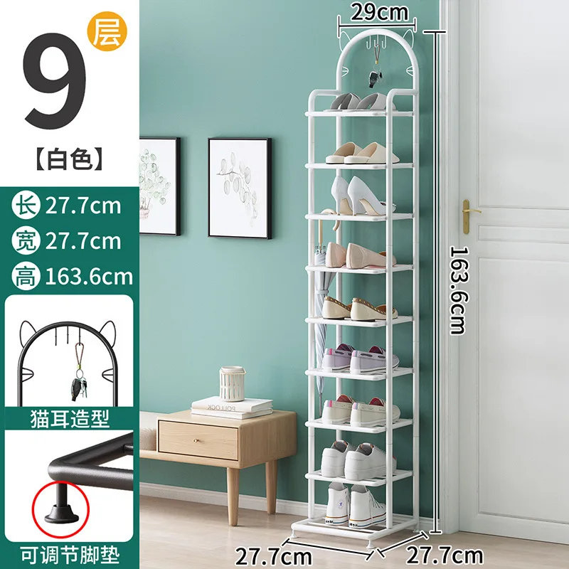 PR2  Simple shoe cabinet for home door dustproof storage artifact dormitory indoor rental house multi-layer space-saving shoe