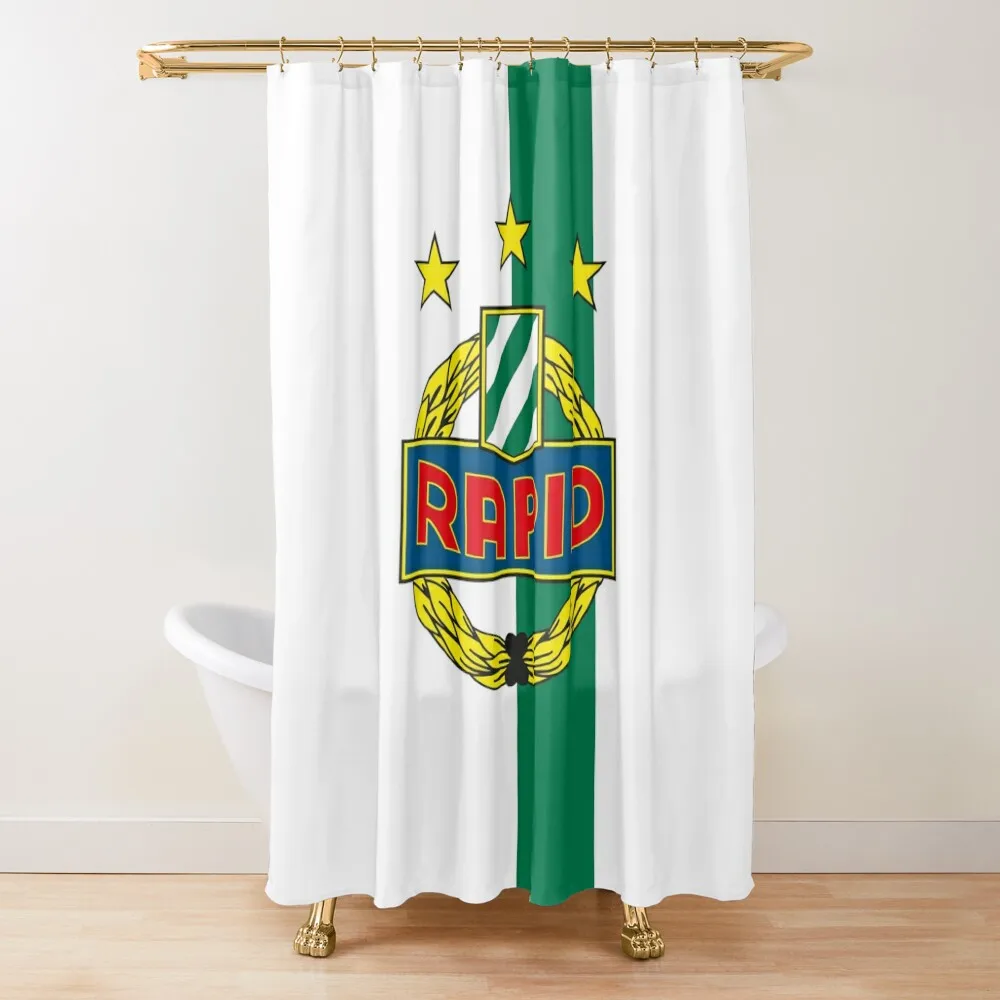 

Rapid Wien Footbal fans ultras hooligans, Austria Shower Curtain Bathroom And Shower Products Bathroom Decor Curtain
