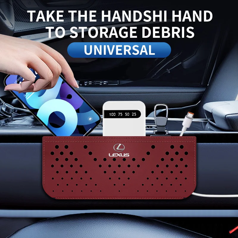 

LEXUS автомобильная сетка для хранения, автомобильный общий ящик для хранения, многофункциональная сумка для хранения, сумка для мобильного телефона, подвесная сумка, тип пасты