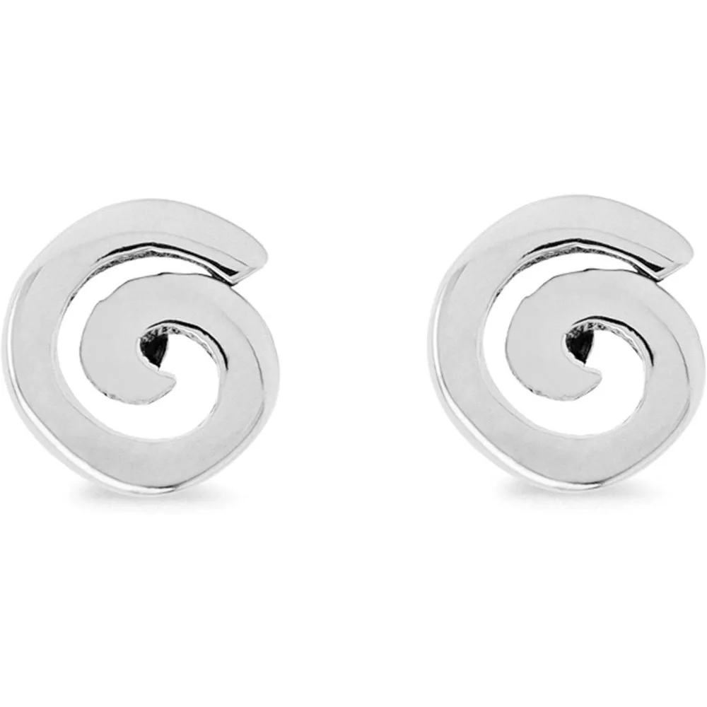 

Sterling Silver Spiral Stud Earrings