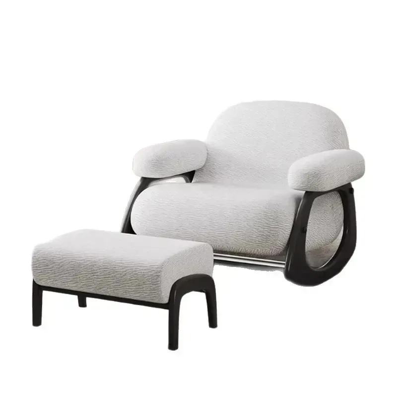 and breakfast sofa chair solid wood French retro living room balcony leisure table and chairs bedroom rocking chair single chair