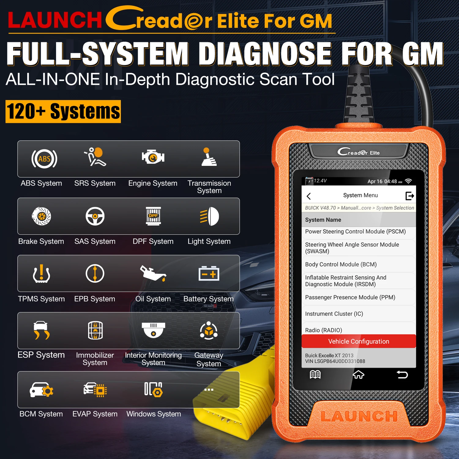 LAUNCH X431 OBD2 Auto Diagnostic Tool All Systems Car Scanner Free Update Online For GM/BENZ/BMW/AUDI/FORD/NISSAN/HONDA/TOYOTA