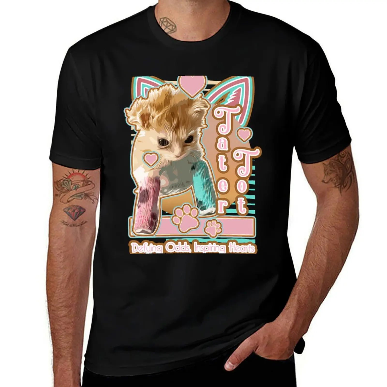 

Defying Odds , Inspiring Hearts , Tater Tot! T-Shirt t shirts designer man t shirts high quality luxury brand T-Shirt
