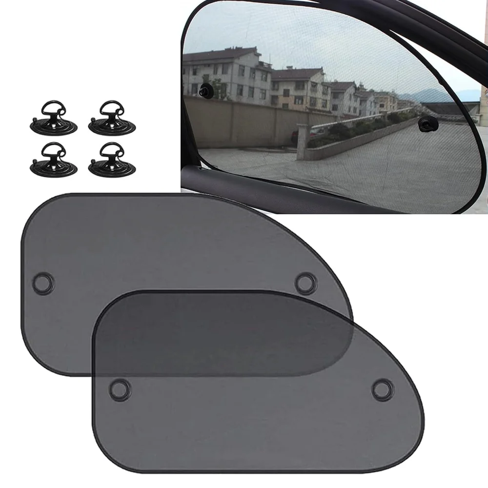 

2PC Side Window Car Sunshade Universal Car Window Shade for Baby Sun Protection and Breathable Car Window Shade for Baby