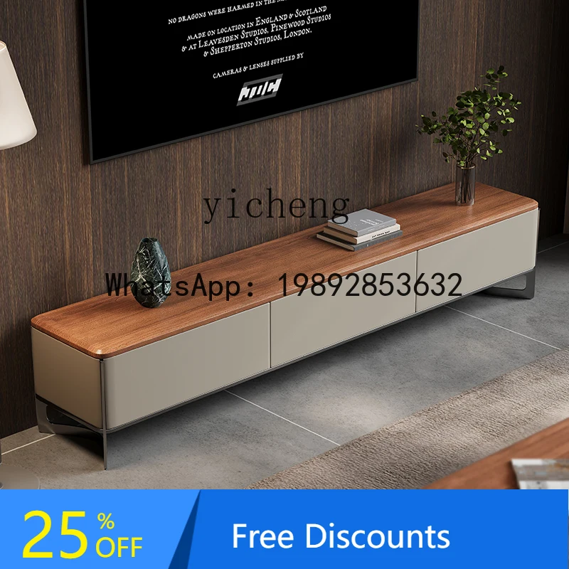 

AA cabinet storage locker integrated living room high-end solid wood TV cabinet floor