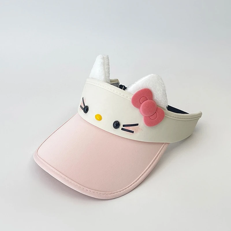 Hello Kitty Cappello carino Parasole Cinnamoroll Cartoon Protezione solare Cappello a cilindro vuoto Esci Regali di compleanno coordinati alla moda portatili