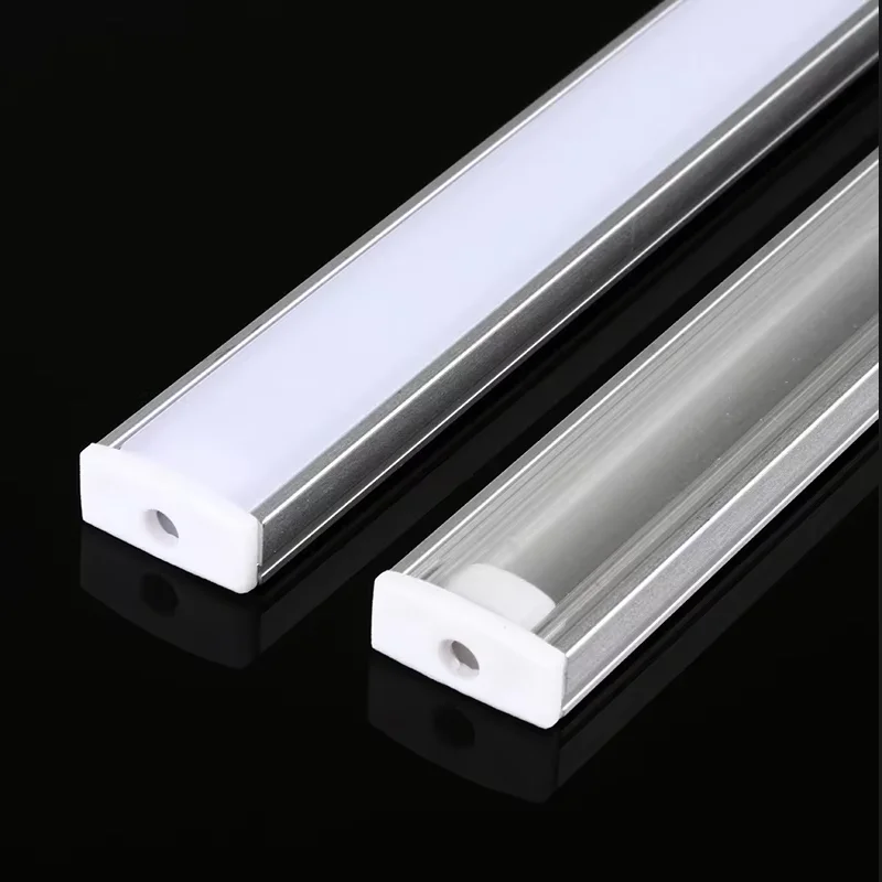 10-100Pcs DHL 1M LED U-Shaped Aluminum Channel with Lid System for Under Cabinet LED Light Strips Installation