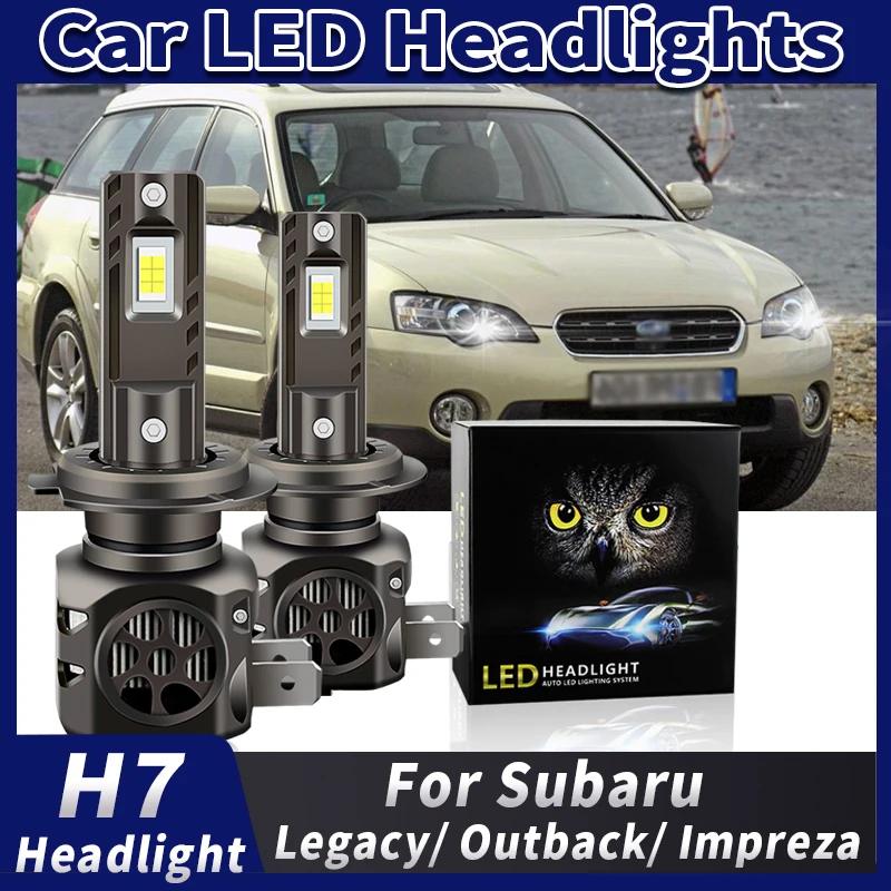 

2 шт. светодиодные лампы H7 CANbus для фар ближнего света Subaru Legacy 2008-2009, Outback BL/BP 2005-2014, Impreza 2006-2007, 6000K
