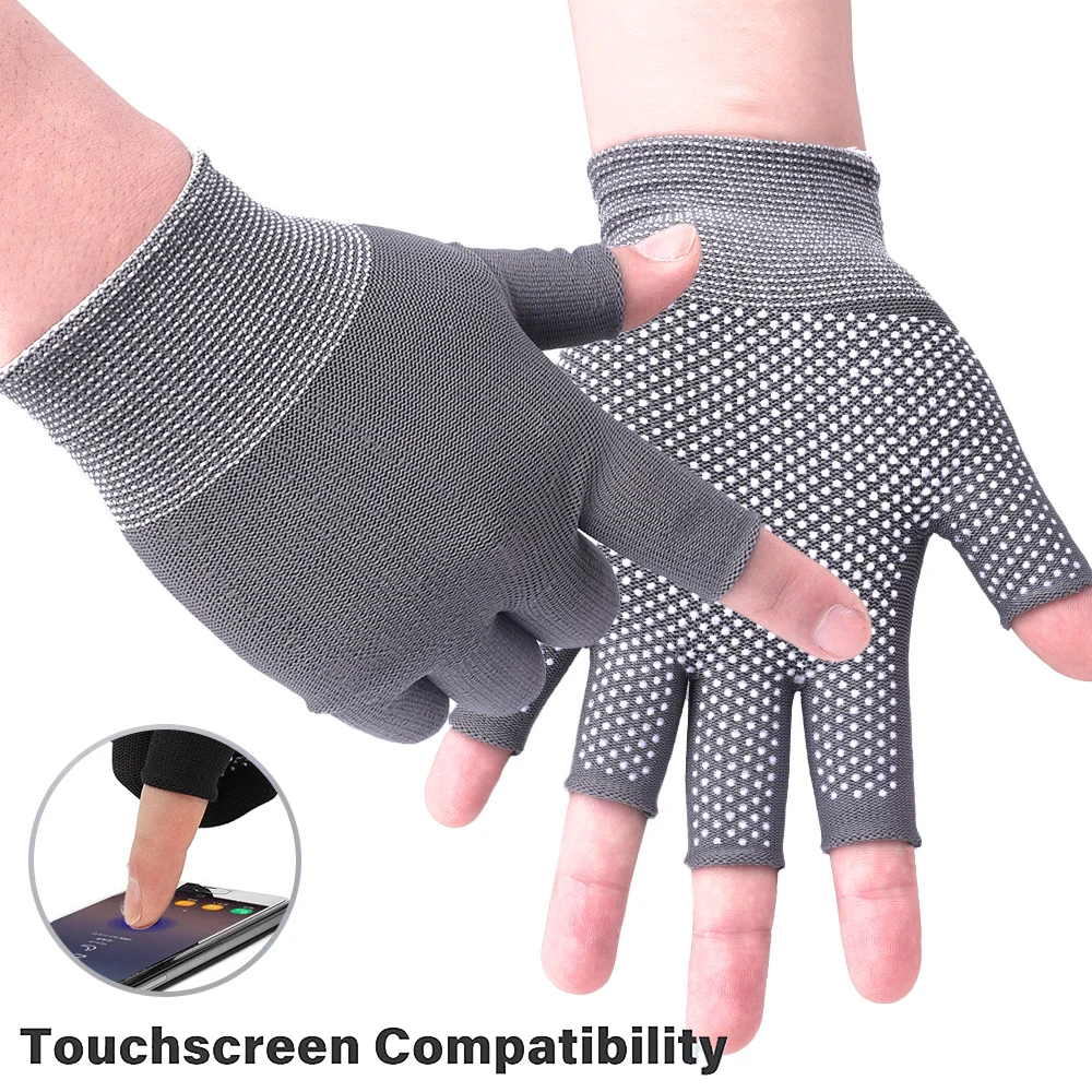 

Nylon Cycling Gloves Breathable Anti-slip Breathable Outdoor Gym Sports Yoga Exercise Half Finger Gloves Bike Bicycle Gloves