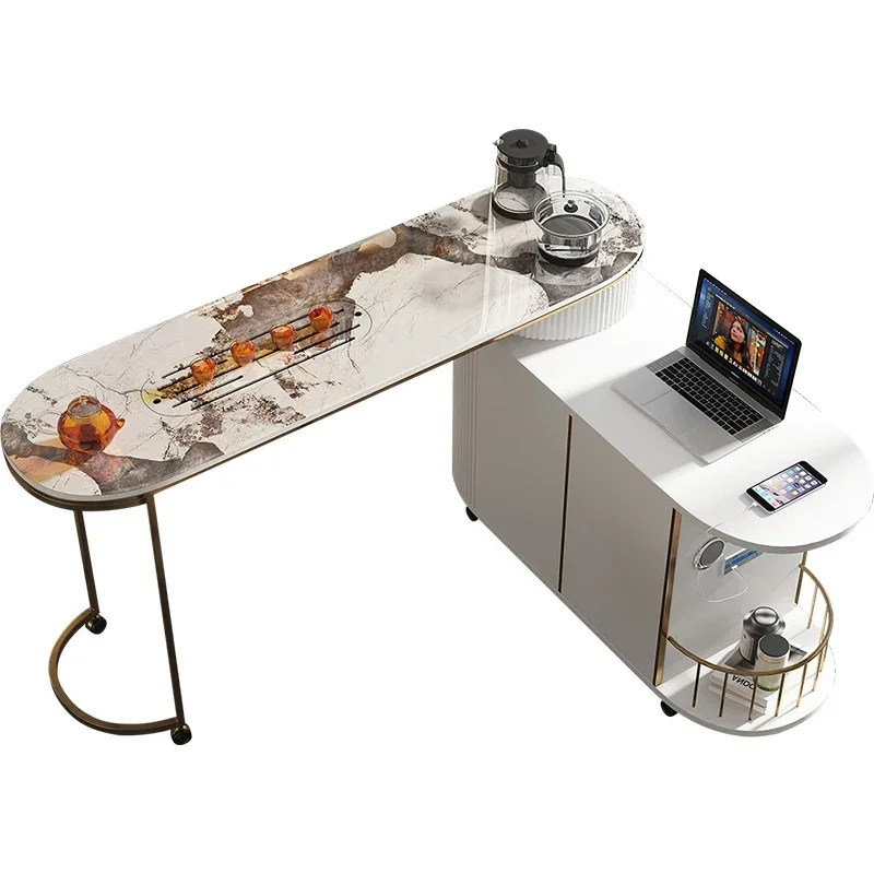 

Tea Table Mobile Small Tea Table Automatic Water Feeding Kettle Integrated Household Tea Cart