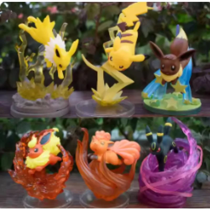 

Genuine Rement Pocket Monster Brilliant Crystal Base Blind Box Birthday Present Desktop Ornament Movement Posture Cute Toys