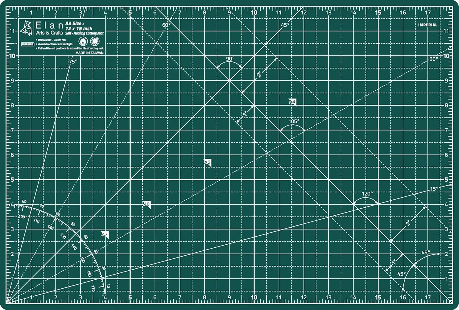 

Коврик для резки A3 зеленый, самовосстанавливающийся, 12x18 дюймов, 5-слойная зеленая доска для рукоделия, доска для хобби 12x18 дюймов