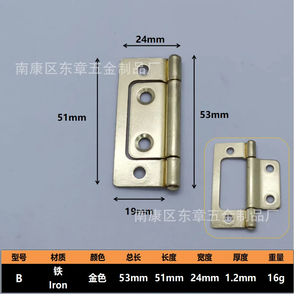 

5pcs Vintage Gold Cabinet Retro Heavy Duty Iron Furniture Door Hardware For Wooden Boxes 2 Inch Sturdy Metal Set Decorative