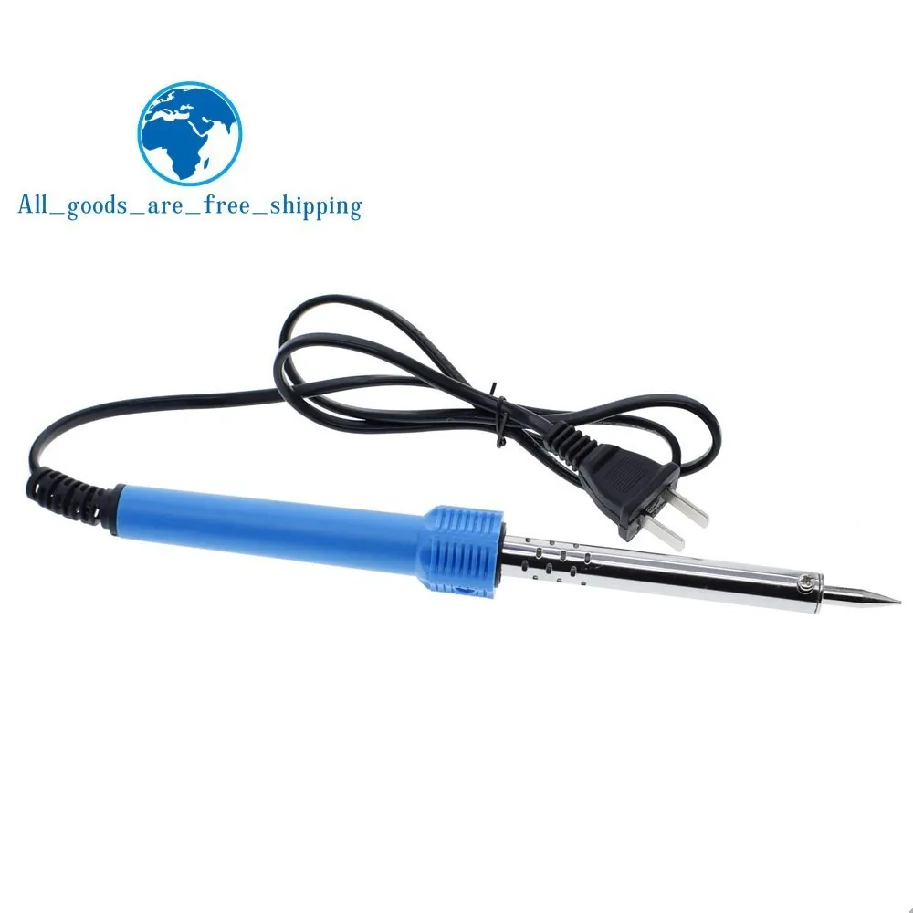 TZT  220V Electric Soldering Iron External Heated Soldering Iron Hand Welding Solder Tool Kit  60W US  Plug