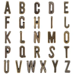 20pcs/lot  A-Z Letter Charms Antique Bronze  Charms Bulk  Charms For Jewelry Making Handmade  DIY Bracelet Necklace