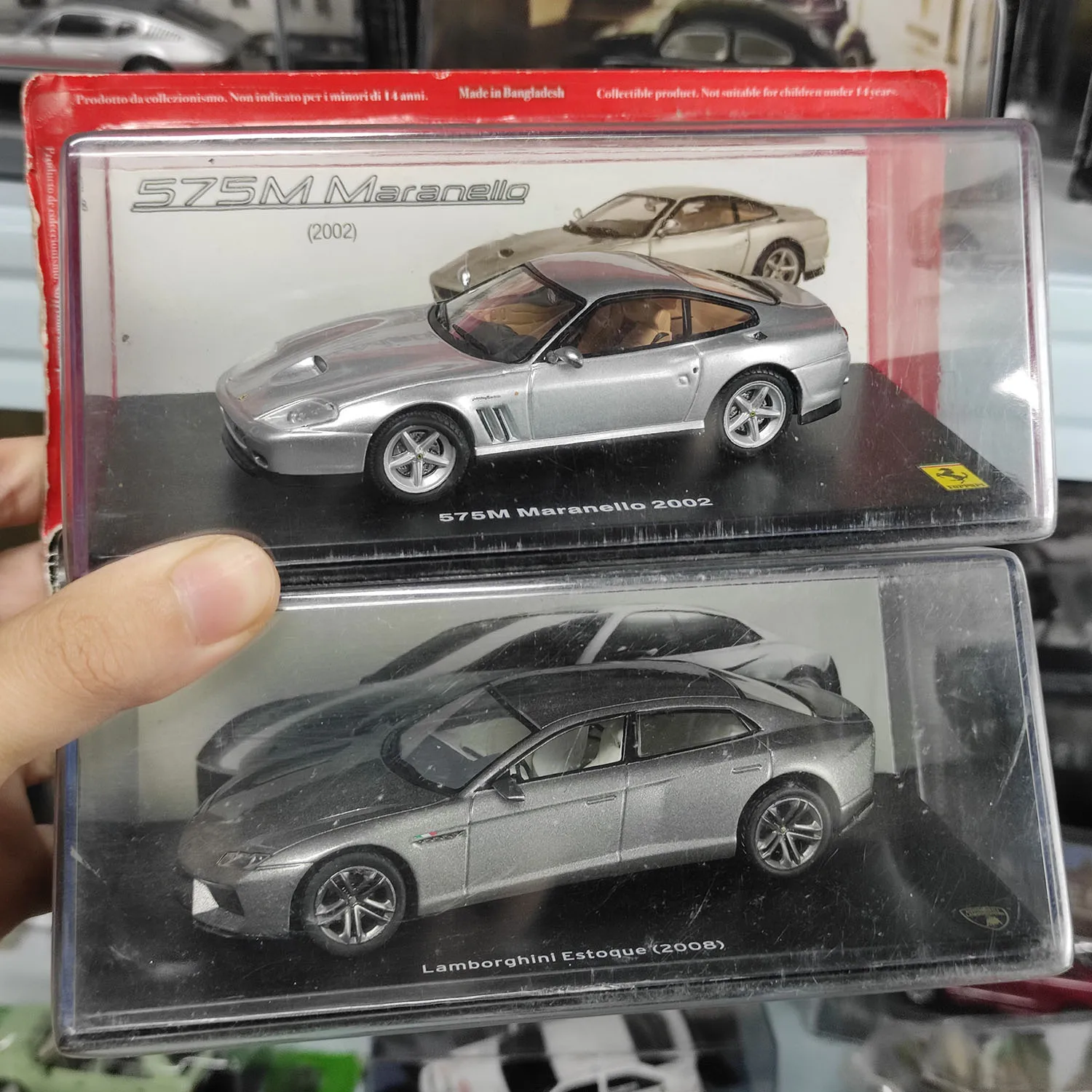 Diecast 1:43 Scale 575M Maranello 2002 & Lamborghini Estoque 2008 Alloy Car Model