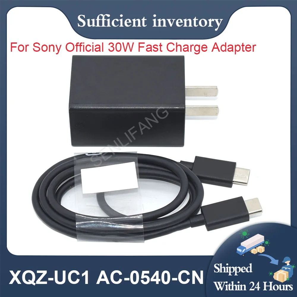 

30W Fast Charger AC-0540-CN Type-C Data Cable USB24 For Sony Official 100-240V AC Adapter XQZ-UC1