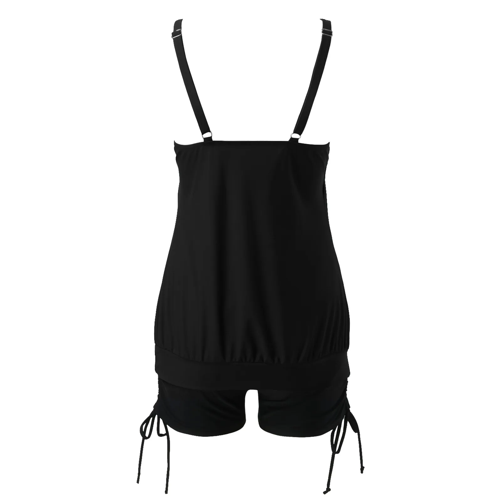 Tankini para mujer, traje de baño clásico plisado, triangular, novedad de verano, 2024