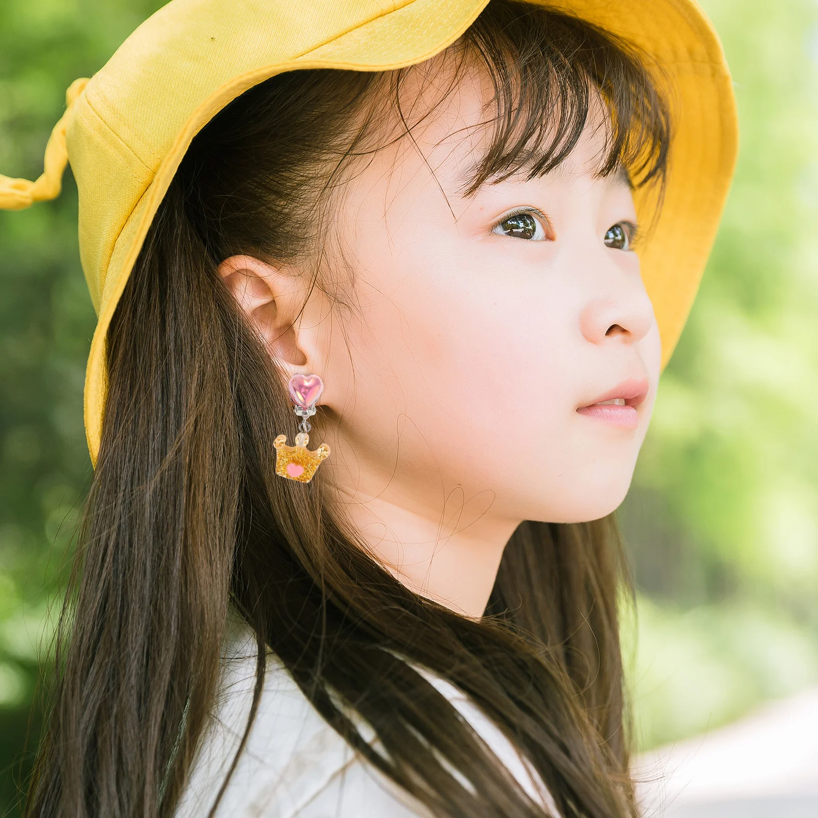 6Pairs No Pierced Clip on Earrings for Girls Cartoon Lightweight Toddler Earrings Kids Dress Up Birthday Party Jewelry