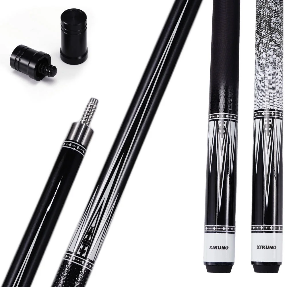 

High Quality Stainless Steel Billiard Pool Cue with Maple Forearm and Wooden Shaft Snooker Ready