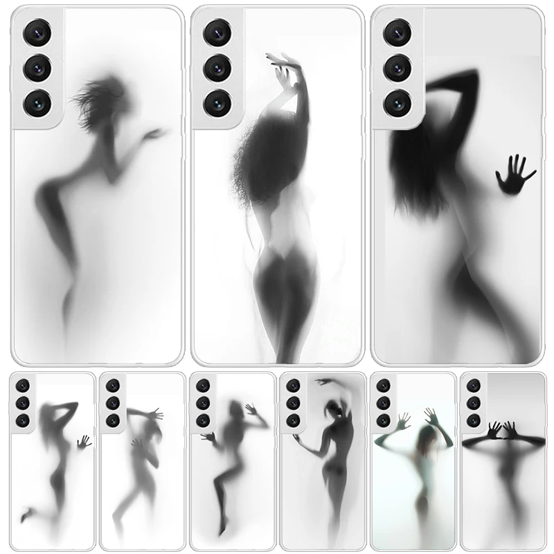 Woman Silhouettes Sexy Lady Girl Case Phone Cover for Samsung Galay Note 20 Ultra 10 Lite 9 8 J4 J6 Plus J8 M30S M21 M32 M51 M52