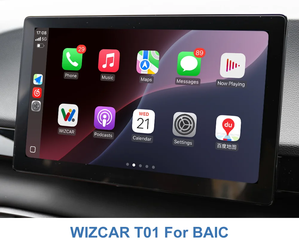 BAIC X55 Ⅱ X35 BJ40 U5 Plus 2023-2024 WIZCAR T01 Google Waze Map Spotify Music Original Mulmedia Solution For BAIC Auto