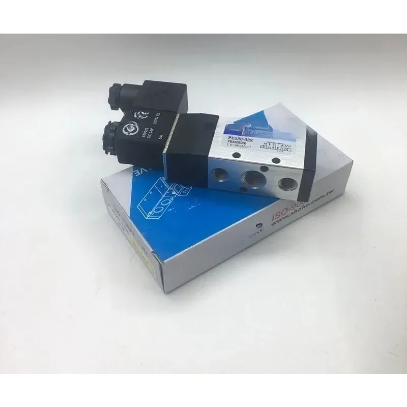 

PU520-02S электромагнитный клапан SHAKO AC220V DC24V двухпозиционный пятиходовой распределительный клапан