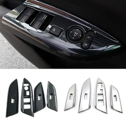 For Honda Shuttle 2016 17 18 2019  LHD ABS Carbon/Matte Car Window Regulator Button Switch Decorative Frame Interior Accessories