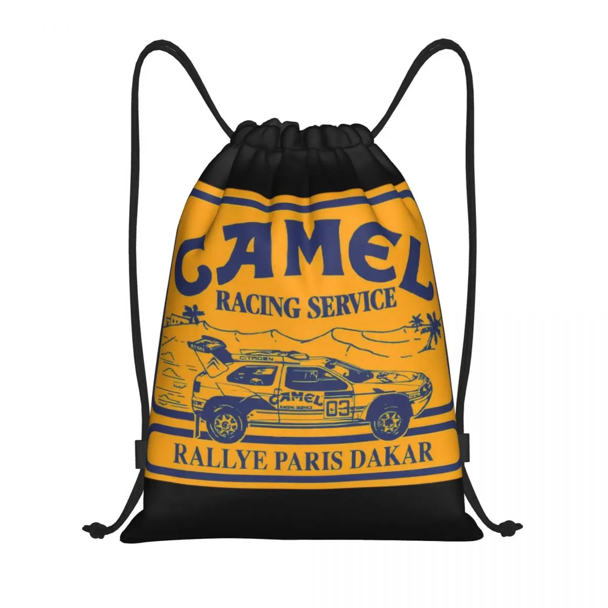 

Camel Racing Service Multi-function Portable Drawstring Bags Sports Bag Book Bag For Travelling