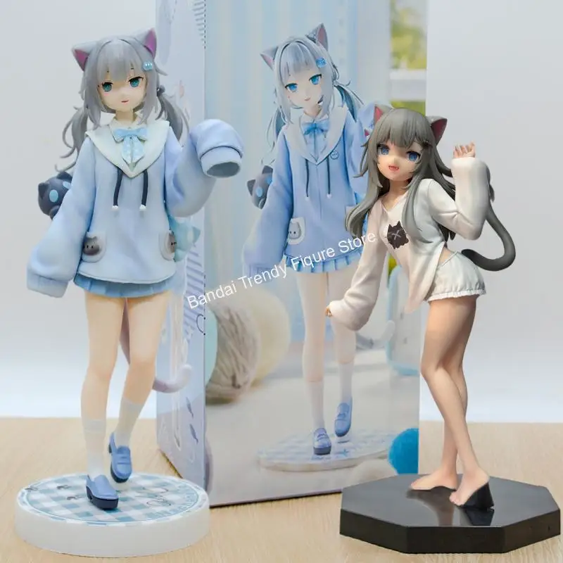 24 см Новая фигурка Начонеко в наряде из аниме FURYU Nachoneko Channel Hennyano, фигурка милой девушки-кошки, модель-кукла, игрушка, подарок.