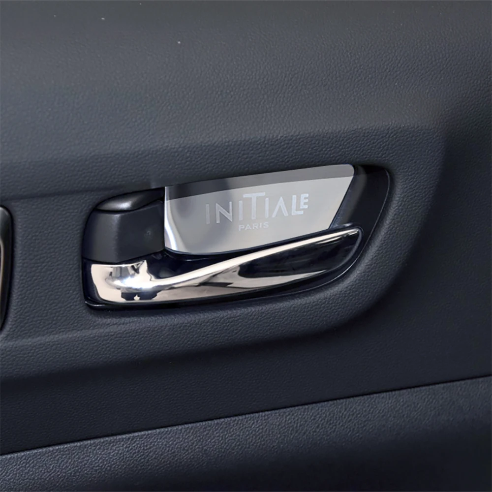 Car Accessories For 2017-2022 Renault Koleos QM6 Interior Door Handle Trim Cover Stickers Metal Black